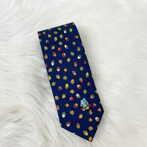 NWT Alynn Neckwear Men’s Silk Acorn Print Tie